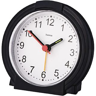 Reloj despertador - Hama, Con indicador analógico de la hora y de la alarma, Silencioso, Blanco