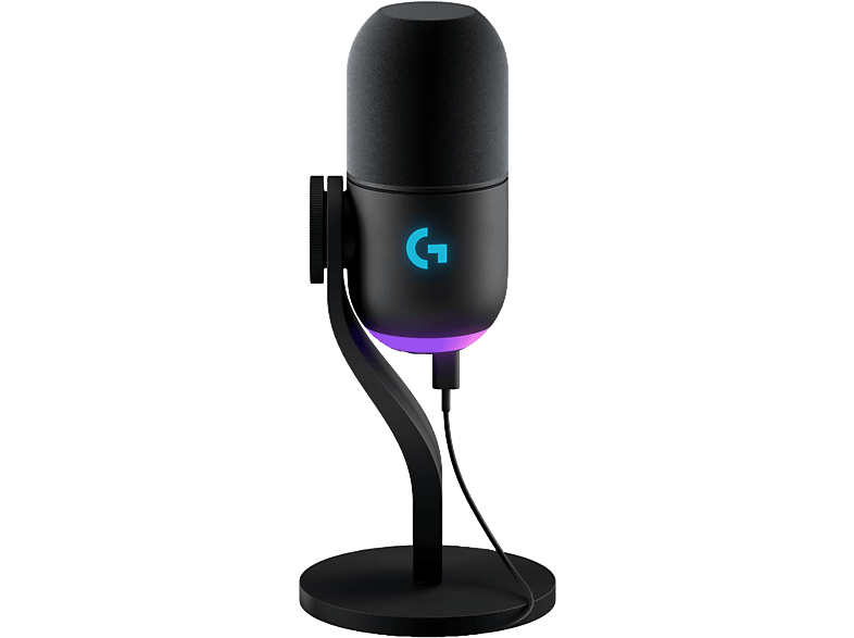 Logitech G Yeti GX para Gaming, USB, RGB, Lightsync, Bloqueo de ruido ambiental, Supercardioide, Personalizable, PC-Mac, Negro