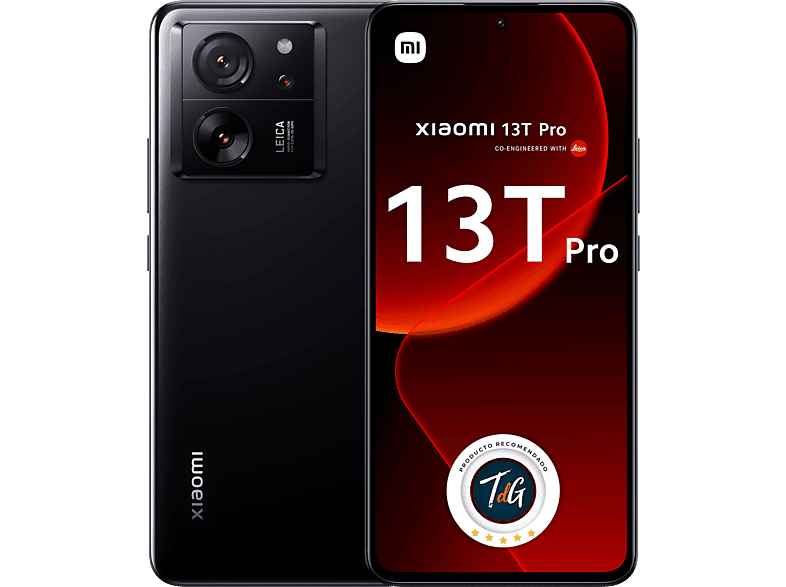 REACONDICIONADO Seminuevo Excelente Xiaomi 13T Pro, Negro, 1 TB, 16 GB RAM, 6,67" 144Hz 6.67" CrystalRes AMOLED DotDisplay, Mediatek Dimensity 9200+