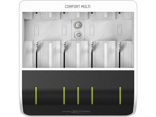 ANSMANN Comfort Multi - Appareil de charge rapide (Noir/blanc)