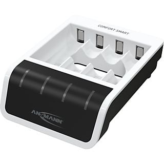ANSMANN Comfort Smart - Chargeur de batterie (blanc/noir)