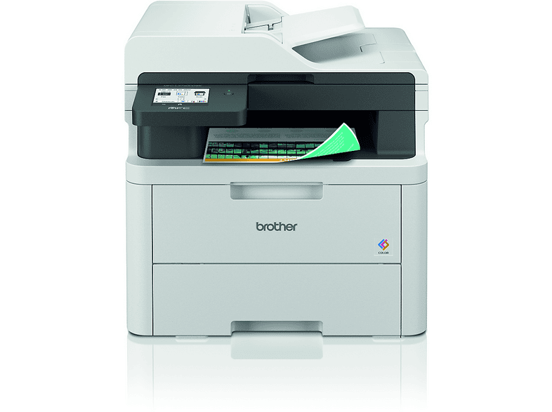BROTHER MFC-L3740CDWE Eco Pro 4-in-1 Multifunktionsdrucker, Einzelpatronen, WLAN, Duplexeinheit (für beidseitigen Druck), Weiß — Foto 4 von 5