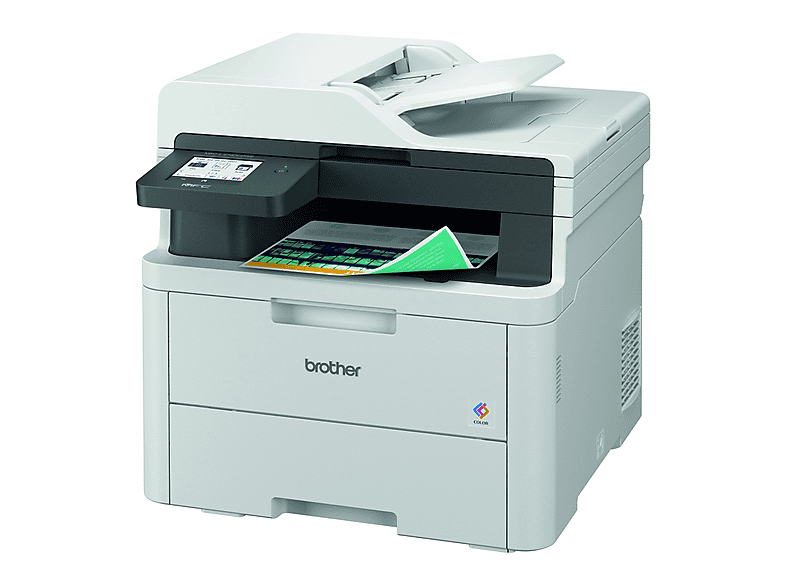 BROTHER MFC-L3740CDWE Eco Pro 4-in-1 Multifunktionsdrucker, Einzelpatronen, WLAN, Duplexeinheit (für beidseitigen Druck), Weiß — Foto 5 von 5
