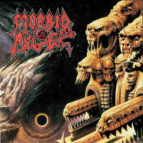 Morbid Angel album borító sötét, fantasy illusztrációval és fekete lyukkal.