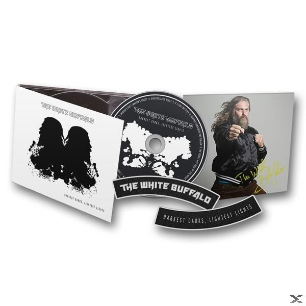 A The White Buffalo album borítója és CD-je, egy szakállas férfival és az album címével.