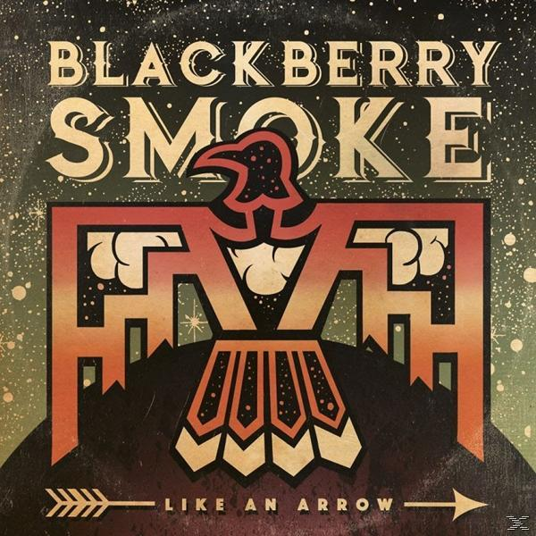 Album borító: stilizált madár a 'Blackberry Smoke' és a 'Like an Arrow' szöveggel.