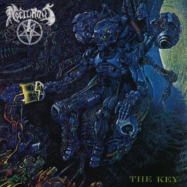 Album borító robotikus figurával, csillag szimbólummal és 'Nocturnus' szóval.