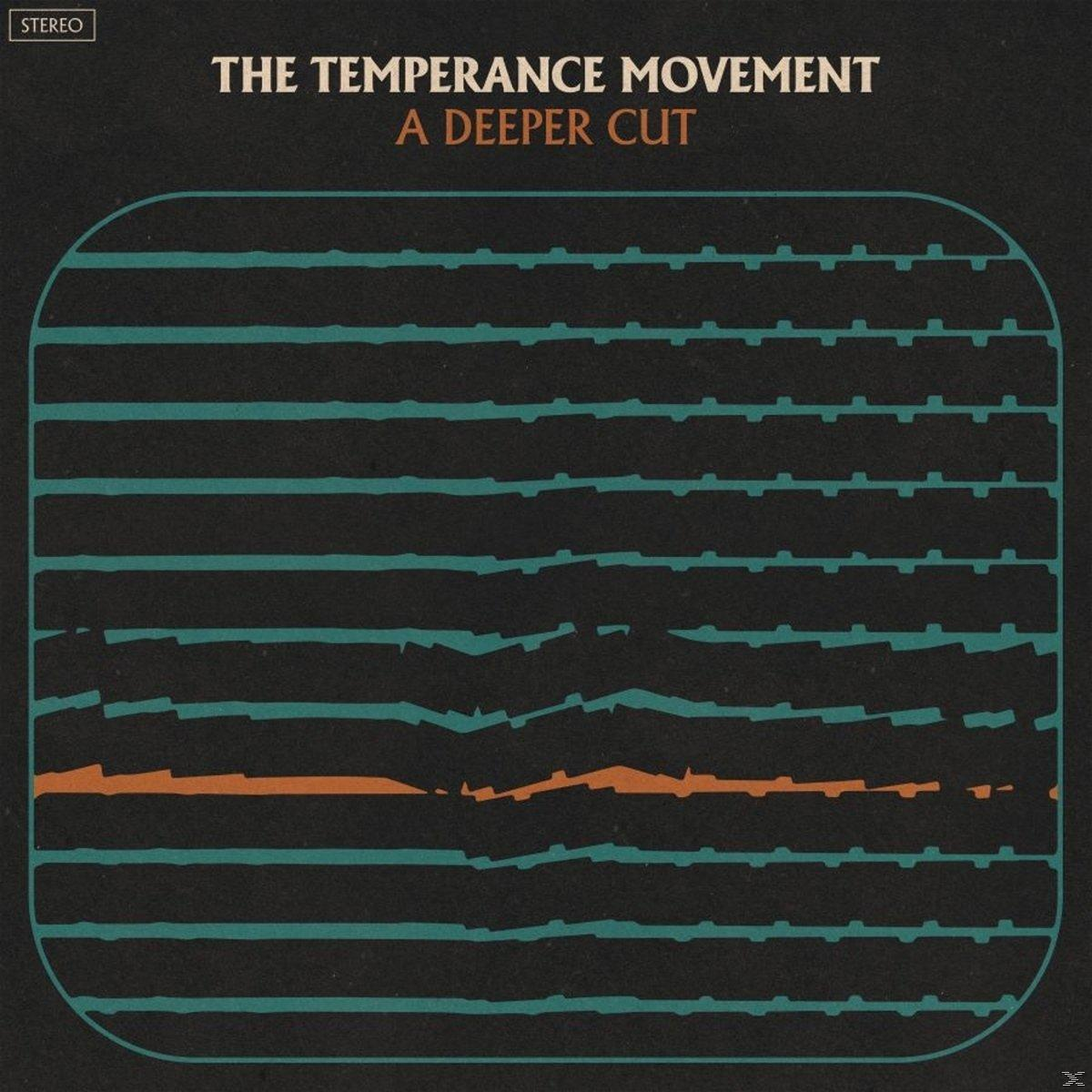 Album borító retro dizájnnal. A cím: 'The Temperance Movement' és 'A Deeper Cut'.