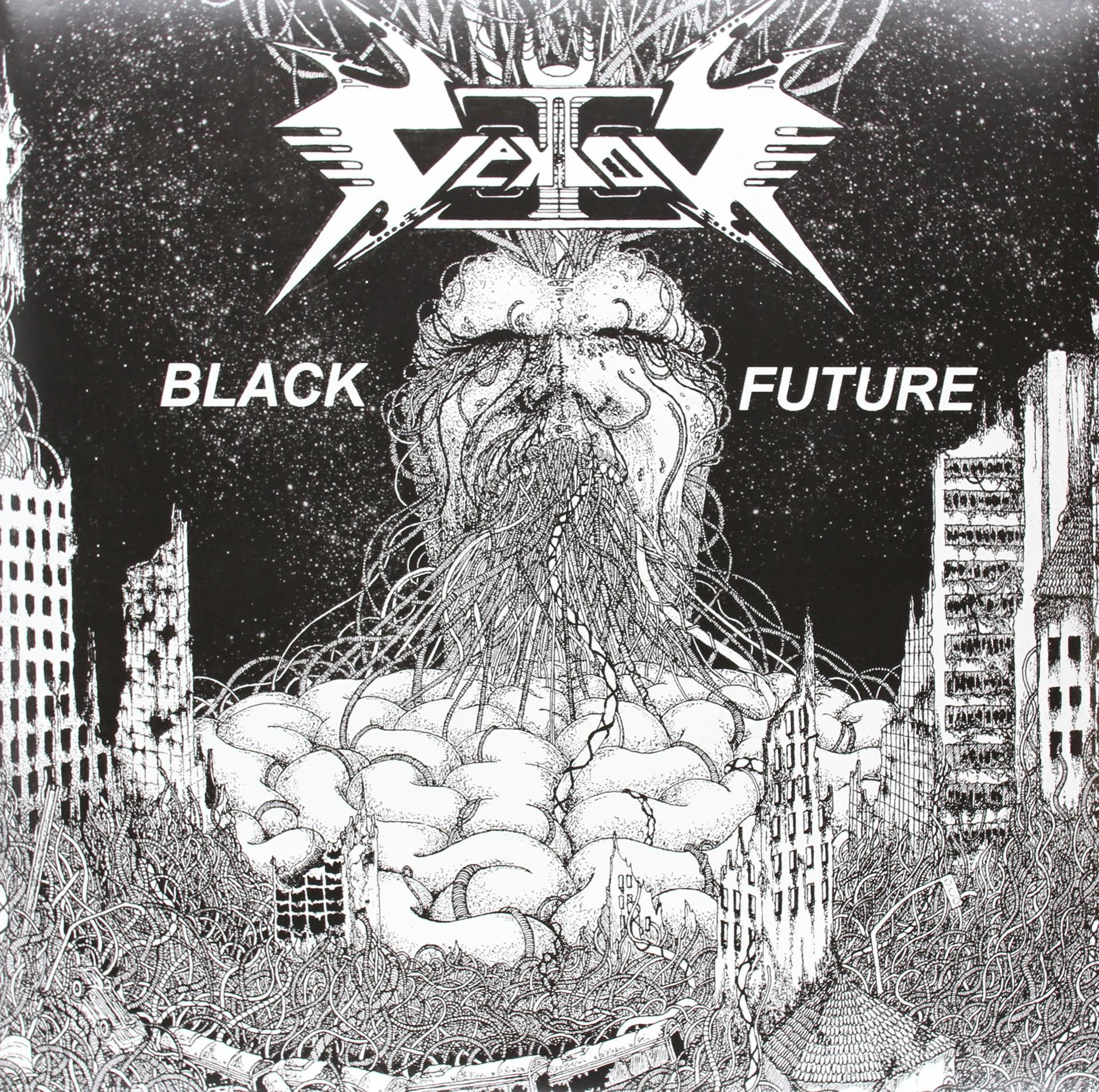 Fekete-fehér album borító a 'Sodom' szóval. Egy alakot ábrázol aggyal és városromokkal a háttérben.