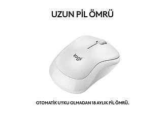 LOGITECH M240 Sessiz Kablosuz Mouse Beyaz_1