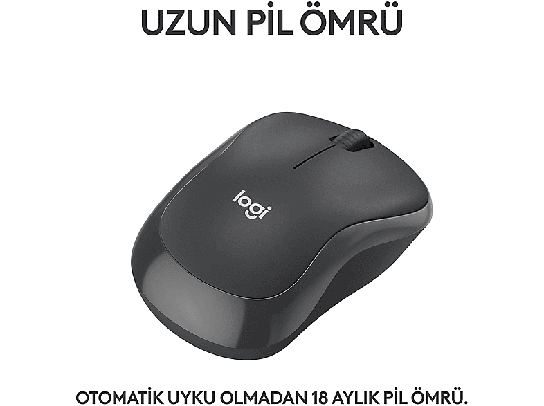 LOGITECH M240 Sessiz Kablosuz Mouse Grafit_1