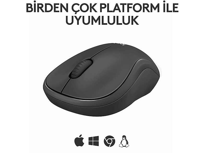 LOGITECH M240 Sessiz Kablosuz Mouse Grafit_3