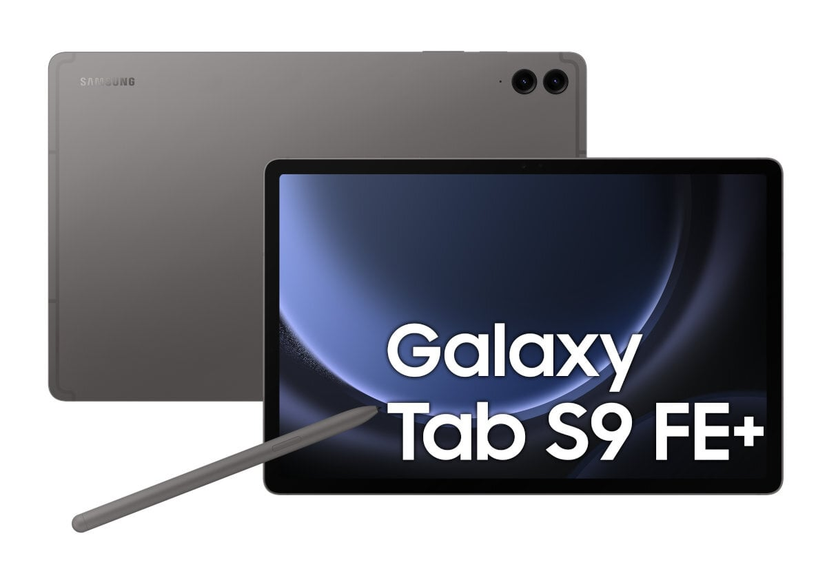 Tablet z rysikiem. Tablet z niebieskim ekranem. Drugi tablet z tyłu.