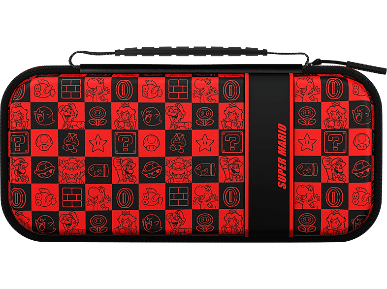 PDP Travel Case Plus Glow - Mario Icon G.i.t.D. Transporttasche (Schwarz/Rot)