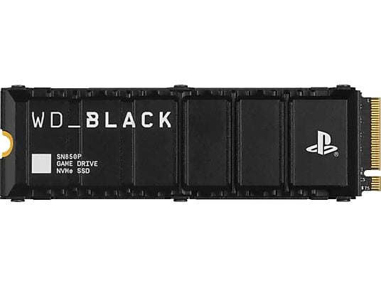 WESTERN DIGITAL WD_BLACK SN850P NVMe SSD pour consoles PS5 (avec dissipateur thermique) - disque dur (SSD, 2 To, noir)