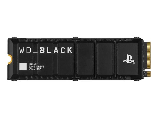 WESTERN DIGITAL WD_BLACK SN850P NVMe SSD für PS5-Konsolen (mit Kühlkörper) - Festplatte (SSD, 4 TB, Schwarz)