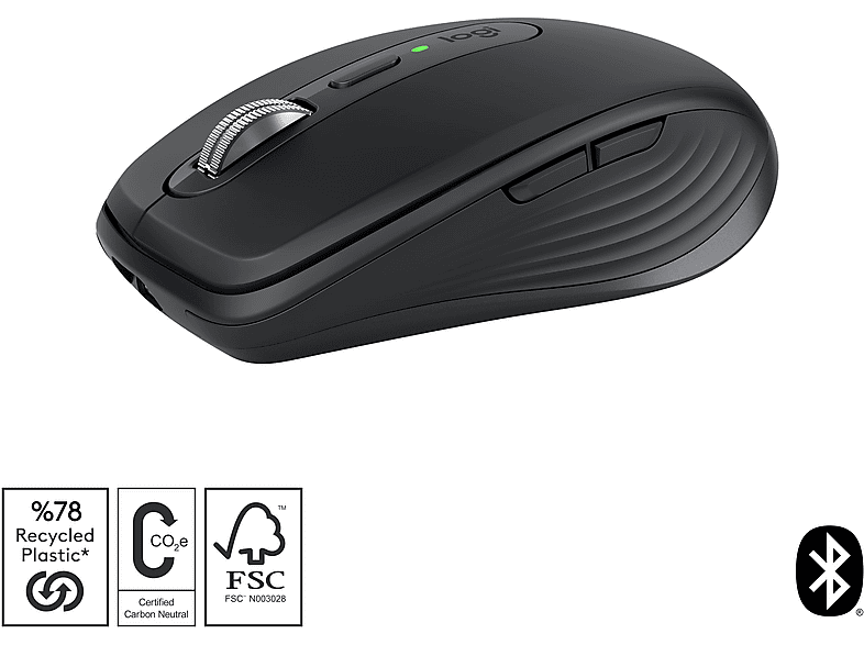 LOGITECH MX Anywhere 3S Sessiz Kompakt Kablosuz Performans Mouse Grafit_2