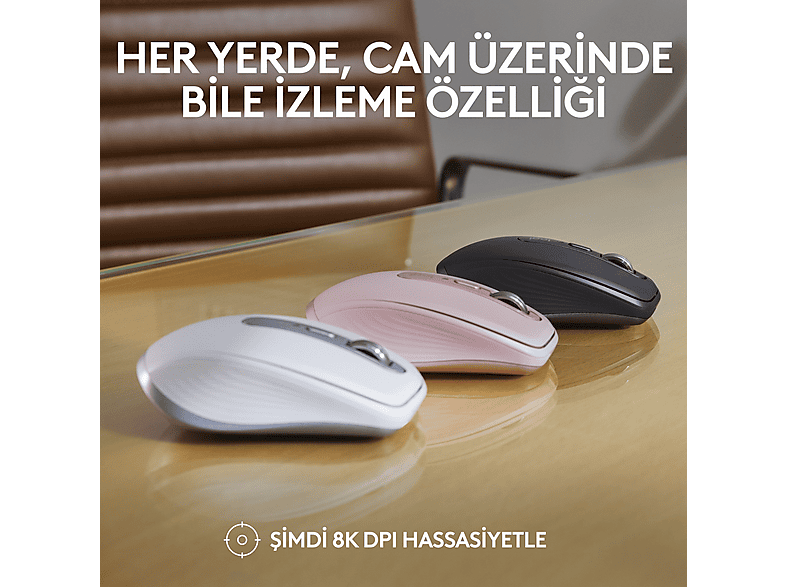 LOGITECH MX Anywhere 3S Sessiz Kompakt Kablosuz Performans Mouse