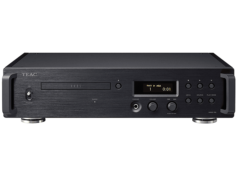 Teac VRDS-701 CD-Spieler mit VRDS-Mechanismus, Black; CD Spieler