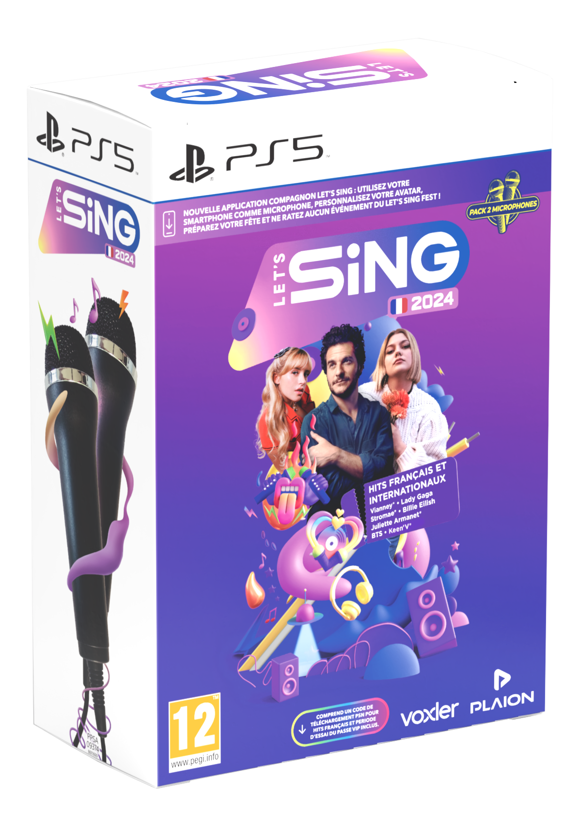 Let's Sing 2024 Hits Français et Internationaux (+2 mics) - PlayStation 5 - Français