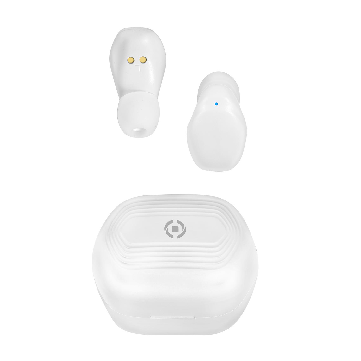 Celly True Wireless Earbudsflip Auricolari Wireless, Bianco