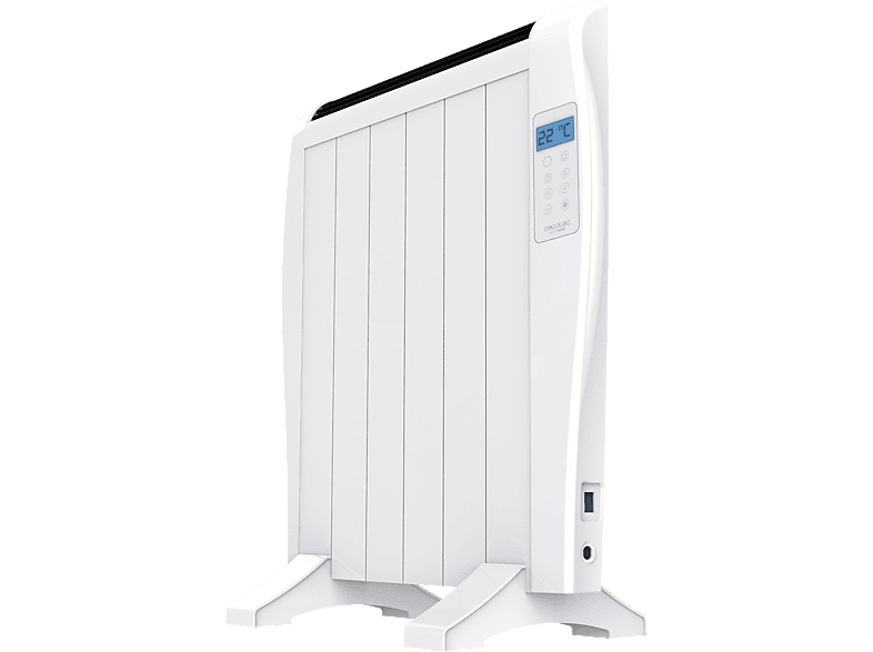 Emisor térmico - Cecotec Ready Warm 1200 Thermal, 6 elementos, 900 W, Pantalla LCD, Mando, Blanco