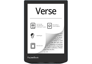 POCKETBOOK Verse 6" 8GB WiFi kék eBook olvasó (PB629-2-WW) + kék tok