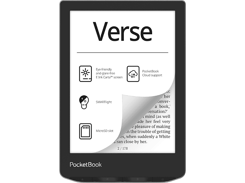 POCKETBOOK Verse 6" 8GB WiFi szürke eBook olvasó (PB629-M-WW)