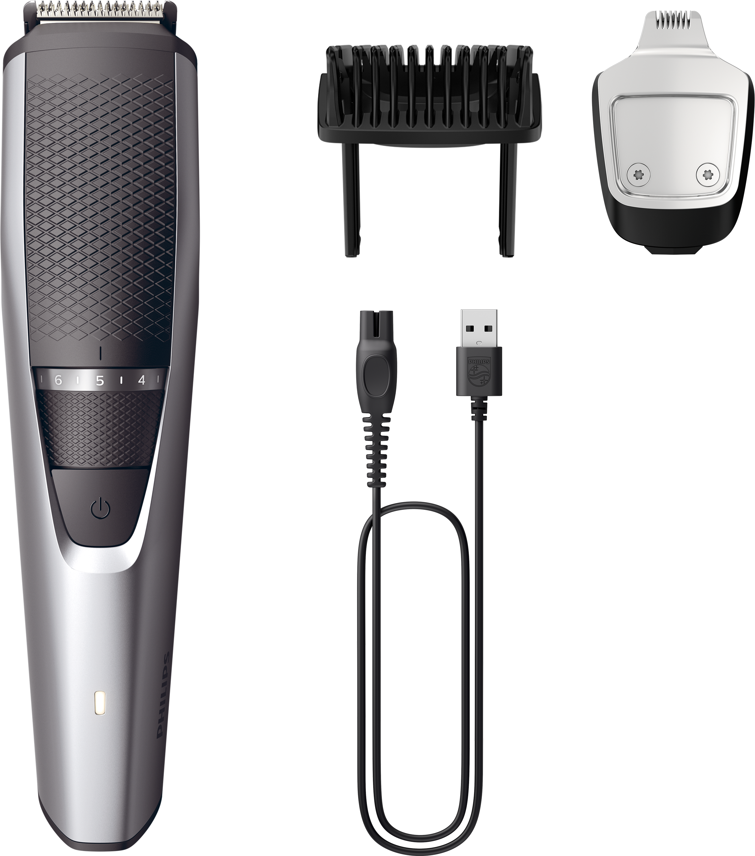 PHILIPS BT3239/15 Series 3000 Trimmelő hajra és szakállra, szürke/fekete