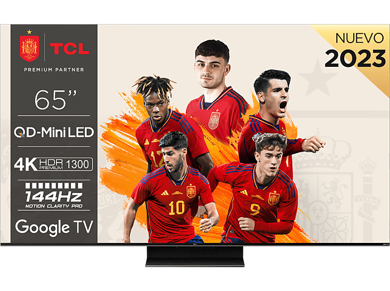 TV LED 65  TCL 65P635, LCD, 4K HDR TV, Google TV, Control por voz, Smart  TV, Dolby Audio, HDR10, Negro