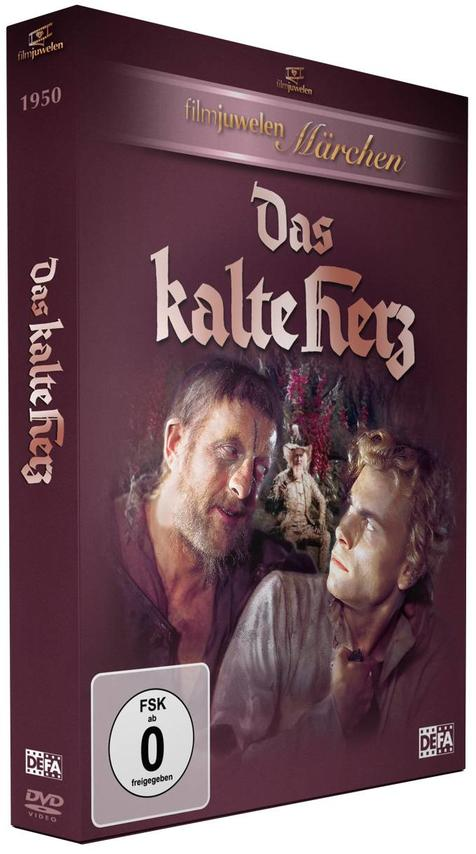 DVD-Box eines alten Films. Zeigt zwei Männer, den Titel 'Das kalte Herz' und ein Filmlogo.