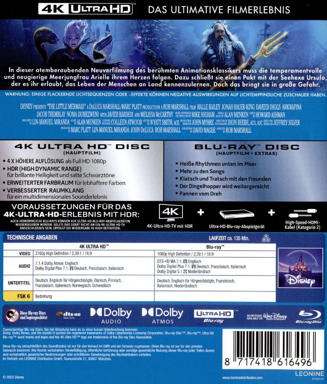 Rückseite einer Blu-ray-Hülle mit Filmtitel, Besetzung und technischen Daten.