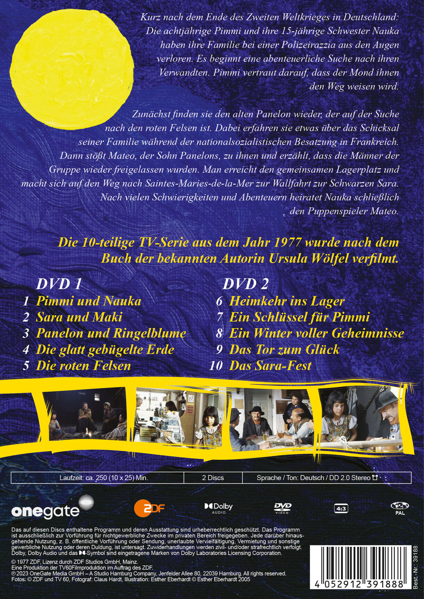 DVD-Hülle mit Text darauf. Die Rückseite der Hülle zeigt Bilder von Menschen.
