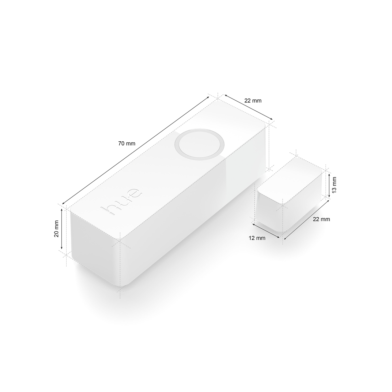 Philips Hue Secure Contactsensor Wit - 2-Pack Slimme Deur- En Raamsensor