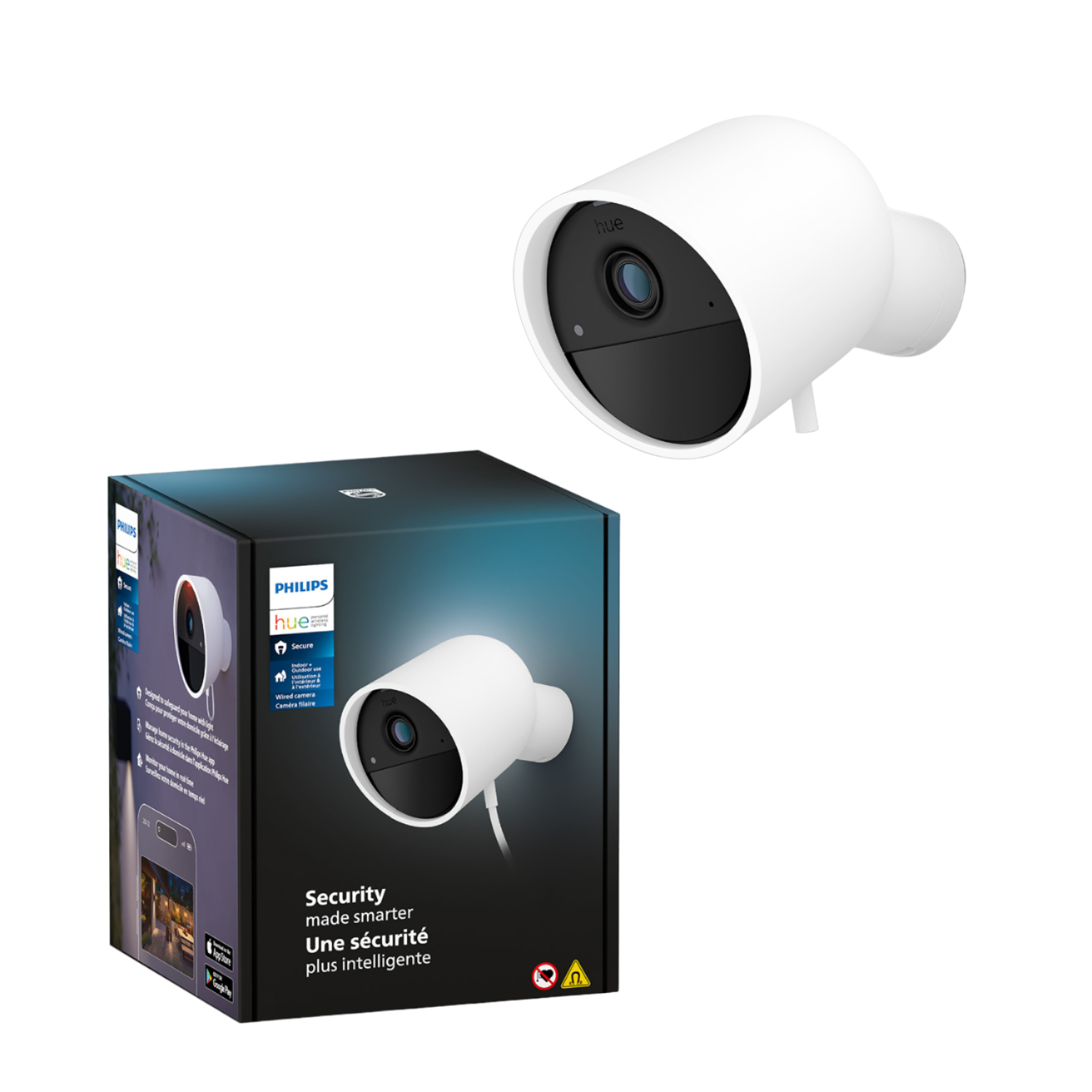Philips Hue Secure bedrade beveiligingscamera Wit