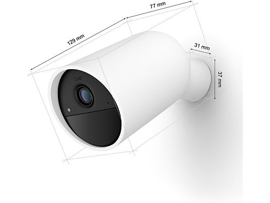 PHILIPS HUE Philips Hue Secure Beveiligingscamera met Batterij Wit