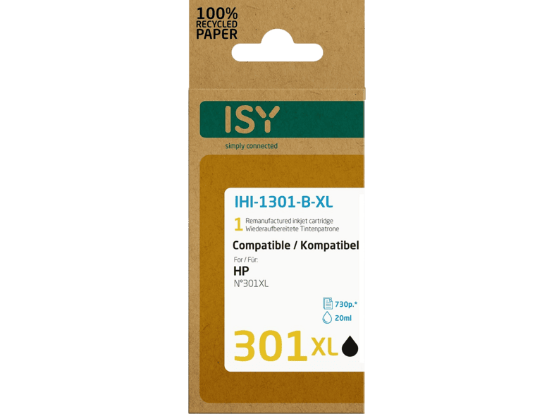ISY 301XL Black Ink Cartridge
