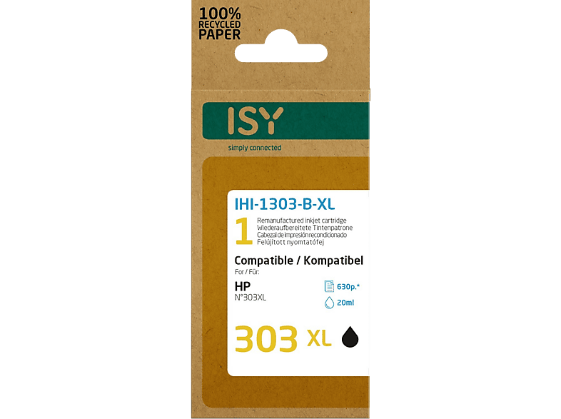 Cartouche d'encre noire ISY 305XL