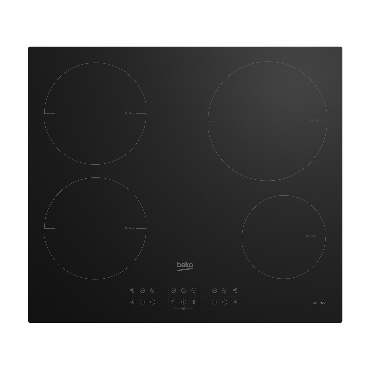 Piano Cottura A Induzione Beko Hii64210Mt, 4 zone cottura, 58 cm x 51