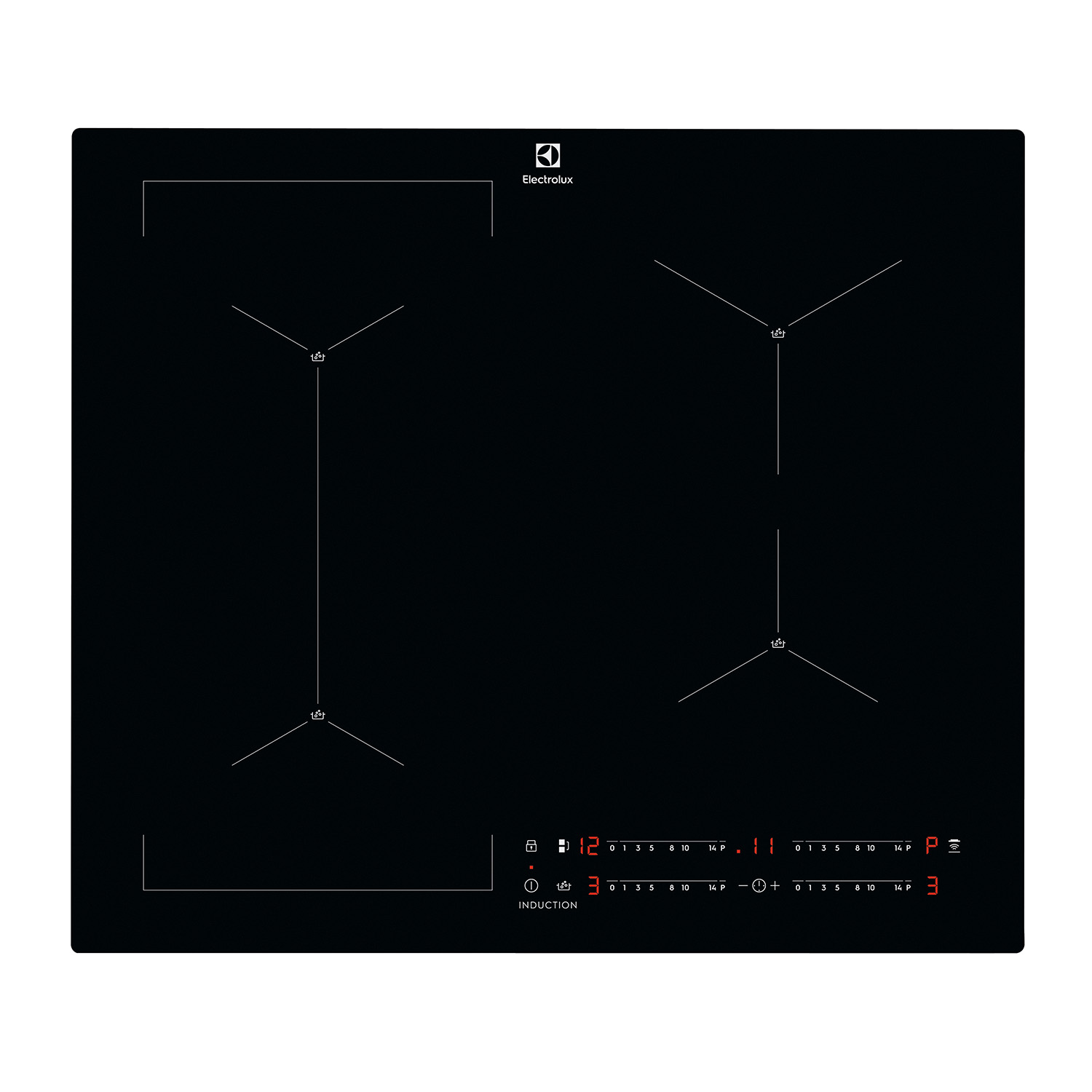 Piano Cottura A Induzione Electrolux Eis62449C, 4 zone cottura, 59 cm x 52