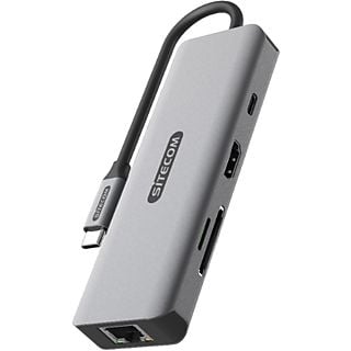 SITECOM 8-in-1 USB-C met PD Multiport-adapter