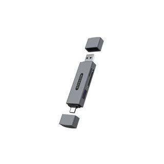 SITECOM USB-stick-kaartlezer met extra USB-A (USB-A + USB-C)