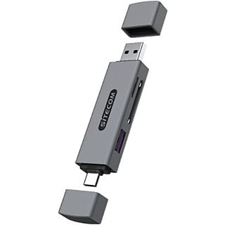 SITECOM USB-stick-kaartlezer met extra USB-A (USB-A + USB-C)