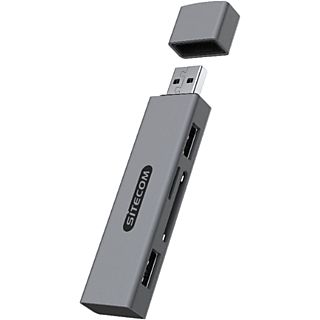 SITECOM USB-stick-kaartlezer + USB-hub