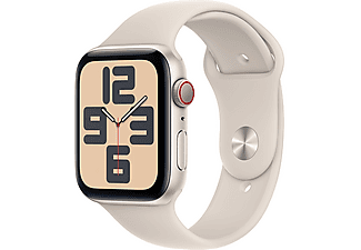 APPLE Watch SE 2023 GPS + Cellular MRGX3TU/A  44 mm Yıldız Işığı Alüminyum Kasa ve Yıldız Işığı Spor Kordon - M/L