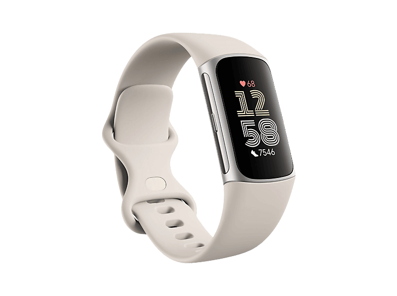 Fitbit Charge 6 Tracker d'activité Porcelaine & Aluminium Argenté