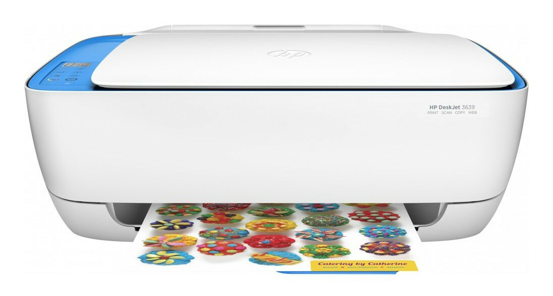 Urządzenie wielofunkcyjne z kolorową drukarką atramentową HP DeskJet 3639