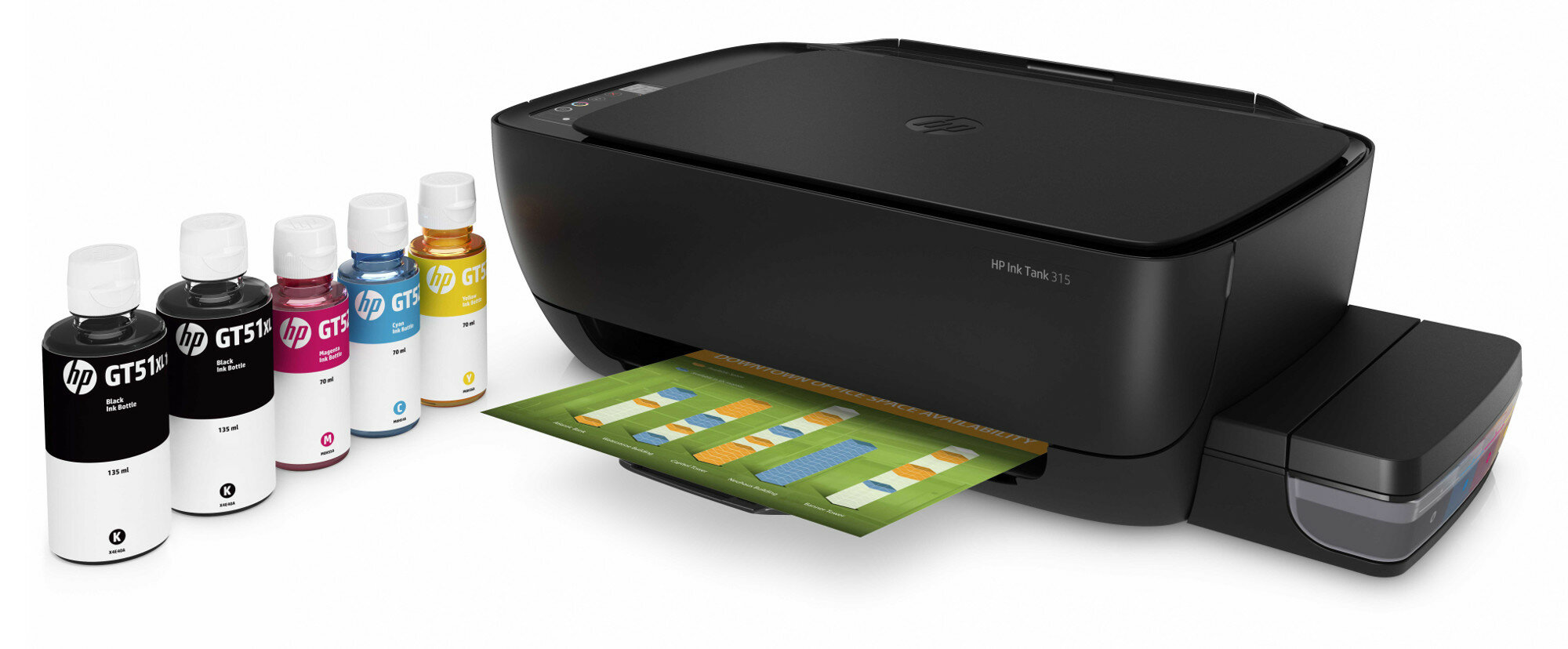 Urządzenie wielofunkcyjne z kolorową drukarką atramentową HP Ink Tank 315