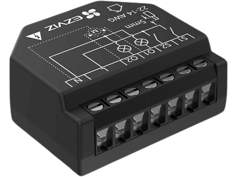 Ezviz Smart Stopcontact Relais Wi-fi T36wn 2 Channels W/ Stats Zwart (304800314)