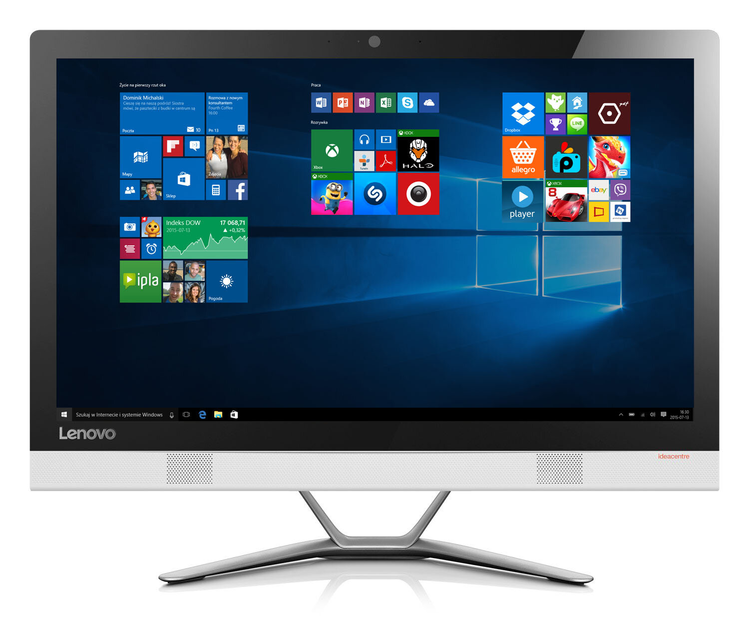 Komputer All-in-One LENOVO Ideacentre AIO 300-23ISU Biały F0BY00PBPB